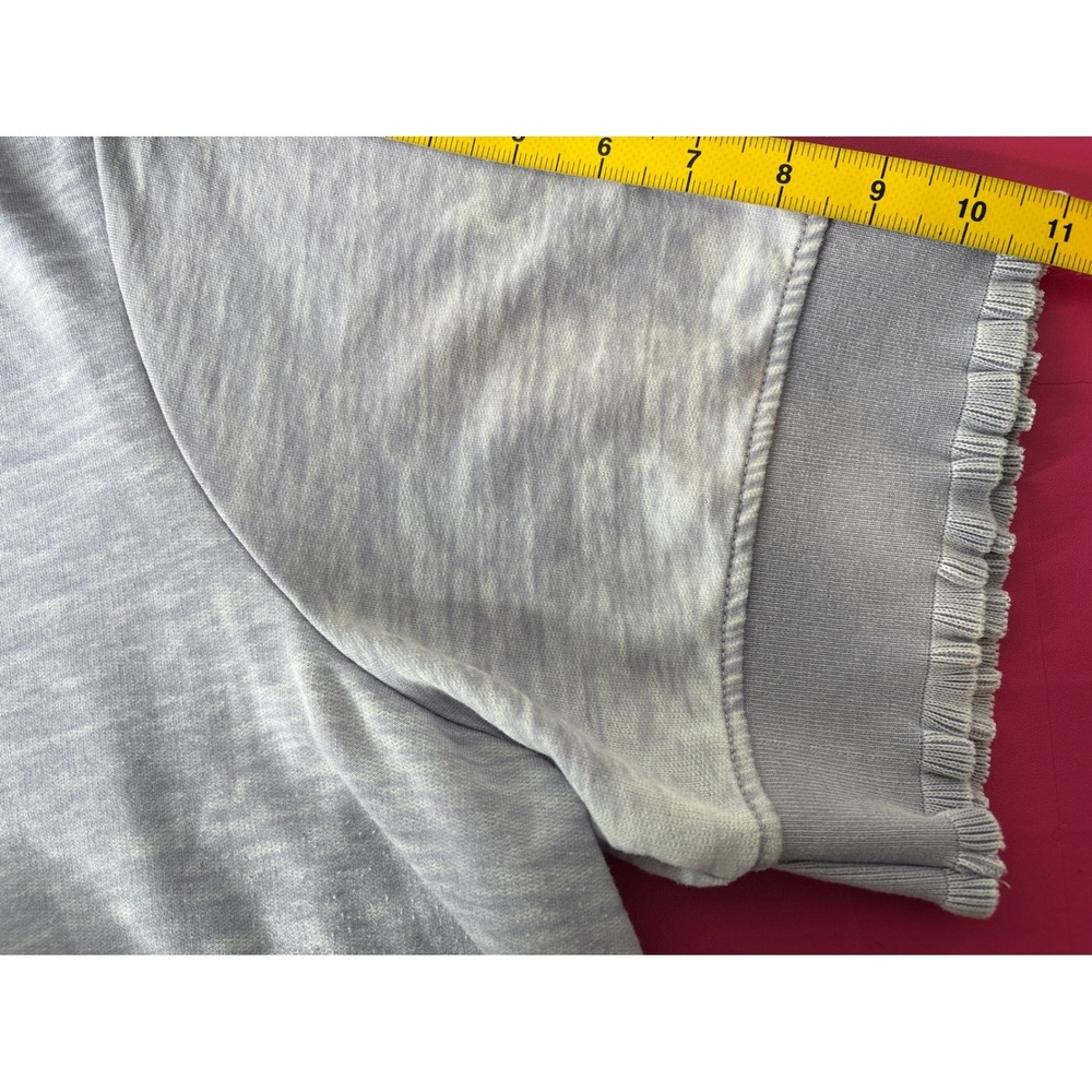 Jane and Delaney Womens Purple French Terry Short Sleeve Hoodie Sz 2X Cozystyle - Picture 9 of 10